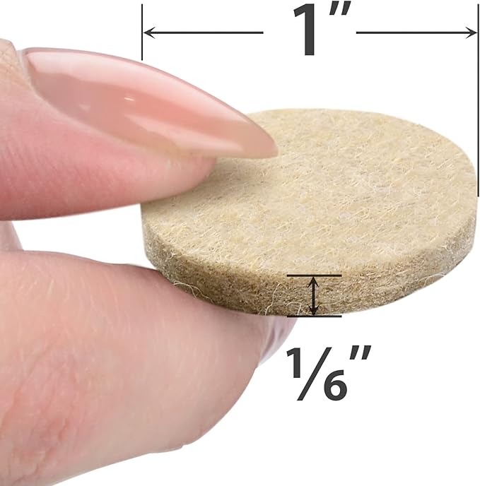 Best Felt Furniture Pads X - PROTECTOR - 48 Premium Chair Felt Pads Floor Protector for Furniture Feet Wood Hardwood Floors - Protect Your Hard Floors! (Beige) | Furniture Pads - TrueDesk