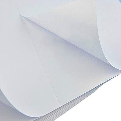 BESTEASY 1000 Round Corner Half Sheet Self Adhesive Shipping Labels for Laser and Ink Jet Printers, White Blank (500 Sheets, 1000 Labels) | Laser Inkjet Printer Labels - TrueDesk