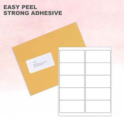 BESTEASY 2x4 Shipping Labels, FBA 10 Up Address mailing Labels, 100 Sheets Sticker Labels Compatible Laser/Inkjet(1000 Labels) | Laser Inkjet Printer Labels - TrueDesk