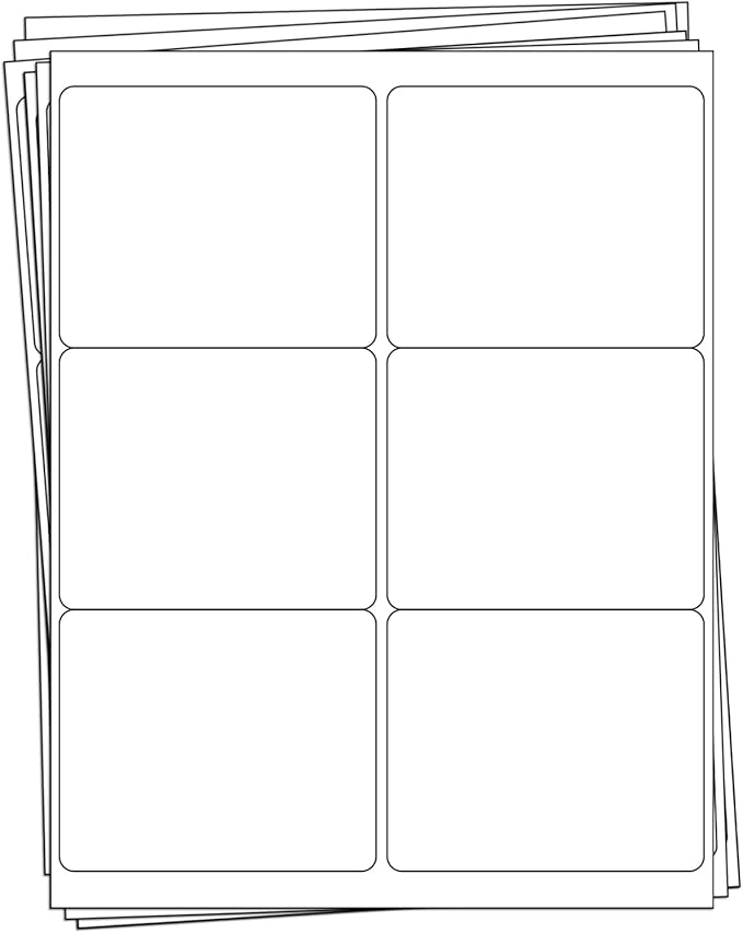 BESTEASY 3 - 1/3 X 4 Inches Shipping Address Labels, Thermal Sticker Labels, 6 up Self Adhesive Sticker for Laser and Inkjet Printer, 500 Sheets 3000 Labels | Address Labels - TrueDesk