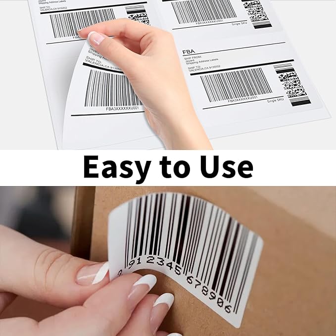 BESTEASY 3 - 1/3 X 4 Inches Shipping Address Labels, Thermal Sticker Labels, 6 up Self Adhesive Sticker for Laser and Inkjet Printer, 500 Sheets 3000 Labels | Address Labels - TrueDesk