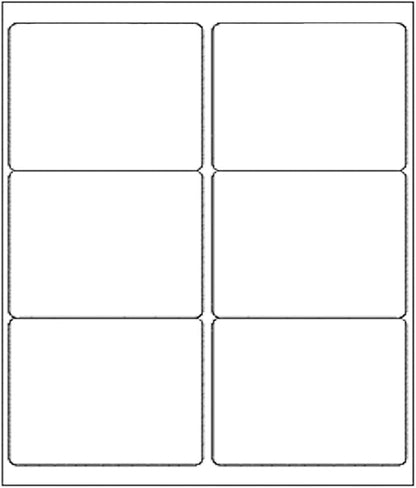BESTEASY 3 1/3" x 4" Labels Shipping Labels for Laser Inkjet Printers, 6 Up Self Adhesive FBA Address Labels, White Matte Mailing Label Stickers (100 Sheets, 600 Labels) | Laser Inkjet Printer Labels - TrueDesk