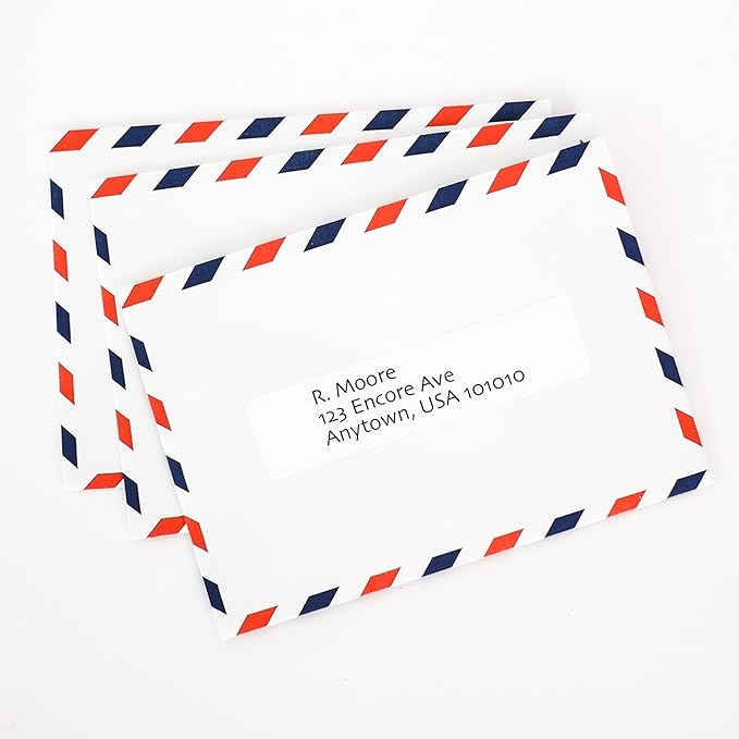 Blank Labels Address Barcode Shipping Labels - 4” x 1” - 20 Per Sheet - Permanent White Matte - Inkjet and Laser Guaranteed - Easy to Peel - Made in USA - 1000 Sheets - 20,000 Labels | Laser Inkjet Printer Labels - TrueDesk