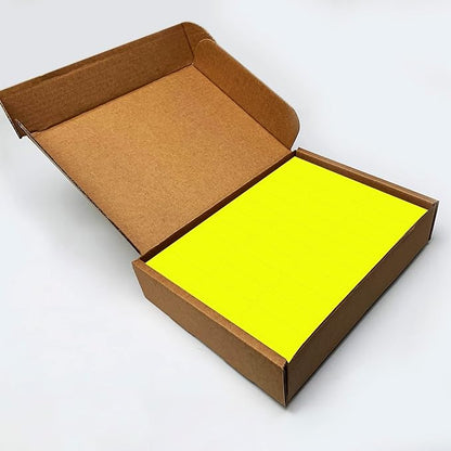 Blanks Labels Fluorescent Blue FBA & Mailing Labels from Blank Labels - 2 - 5/8" x 1" (2.625 x 1) - 30 Labels Per Sheet | Address Labels - TrueDesk