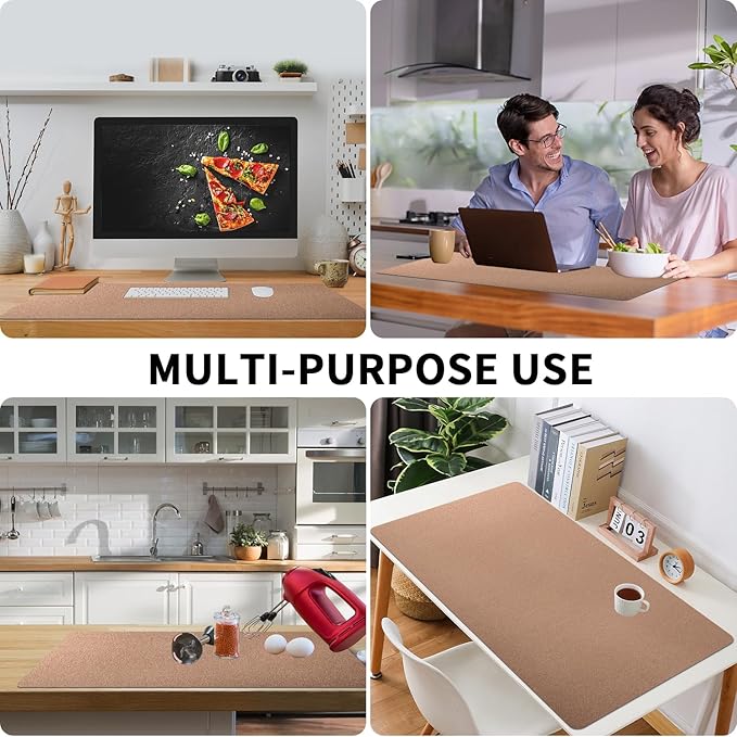 Bloss Gold Desk Mat 31.5x15.7 Inches, Desk Matt for Desktop, Waterproof Large Desk Pad, Computer Mat for Office/Home/Decor/Christmas Desk Mat | Mouse Pads - TrueDesk