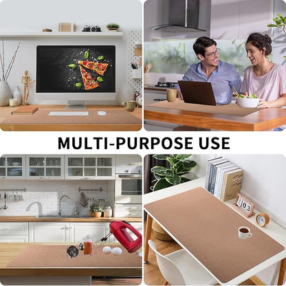 Bloss Gold Desk Mat 31.5x15.7 Inches, Desk Matt for Desktop, Waterproof Large Desk Pad, Computer Mat for Office/Home/Decor/Christmas Desk Mat | Mouse Pads - TrueDesk