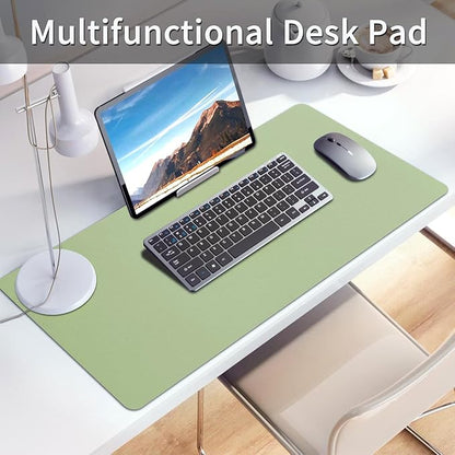 Bloss Green Desk Mat, Mouse Pad, Waterproof Leather Desk Pad, Desk Matt for Desktop, Non - Slip Desk Pad Mat for Office Work/Home (27.6 x 13.8 Inches) | Mouse Pads - TrueDesk