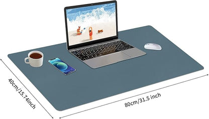 Bloss Light Blue Desk Mat 31.5x15.7, Desk Matt for Desktop, Waterproof Large Desk Mat, Computer Mat for Office/Home/Decor | Mouse Pads - TrueDesk