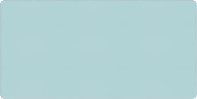 Bloss Light Blue Desk Mat, Large Mouse Pad, Leather Desk Blotter, Waterproof Desk Pad for Office Home Decor/31.5×15.7 Inch | Mouse Pads - TrueDesk