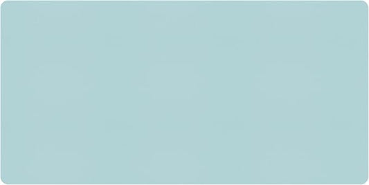 Bloss Light Blue Desk Mat, Large Mouse Pad, Leather Desk Blotter, Waterproof Desk Pad for Office Home Decor/31.5×15.7 Inch | Mouse Pads - TrueDesk