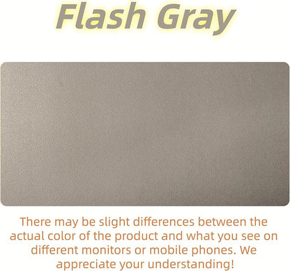 Bloss Pearl Gray Desk Mat 31.5"x15.7", Desk Matt for Desktop, Waterproof Large Desk Pad, Computer Mat for Office/Home/Decor/Christmas Desk Mat | Mouse Pads - TrueDesk
