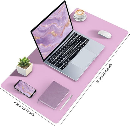 Bloss Purple Desk Mat, Desk Matt for Desktop, Large Leather Desk Pad, Desk Pad Mat Waterproof, Computer Mat for Office Work/Home/Decor (31.5 x 15.7 Inches) | Mouse Pads - TrueDesk