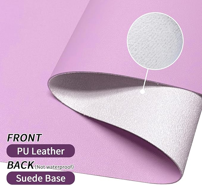 Bloss Purple Desk Mat, Desk Matt for Desktop, Large Leather Desk Pad, Desk Pad Mat Waterproof, Computer Mat for Office Work/Home/Decor (31.5 x 15.7 Inches) | Mouse Pads - TrueDesk