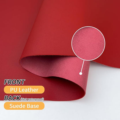 Bloss Red Desk Mat, Leather Desk Matt for Desktop, Waterproof Large Desk Pad, Keyboard Mat, Computer Mat for Office/Home/Decor(31.5 x 15.7 Inches) | Mouse Pads - TrueDesk