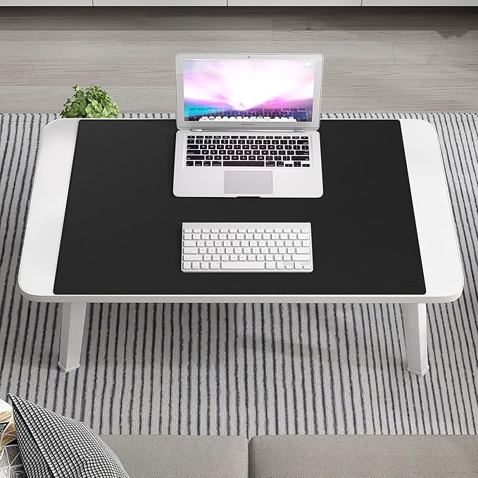 Cacoy 31.5" x 24" Leather Desk Mat, Large Desk Protector Mat, PU Leather Desk Pad, Non - Slip Large Gaming Mouse Pad, Desk Blotter, Desk Pads on Top of Desks, Home Office Desk Matt for Desktop (Black) | Desk Pads Blotters - TrueDesk