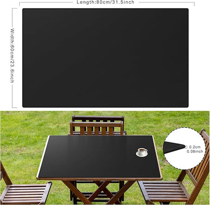 Cacoy 31.5" x 24" Leather Desk Mat, Large Desk Protector Mat, PU Leather Desk Pad, Non - Slip Large Gaming Mouse Pad, Desk Blotter, Desk Pads on Top of Desks, Home Office Desk Matt for Desktop (Black) | Desk Pads Blotters - TrueDesk