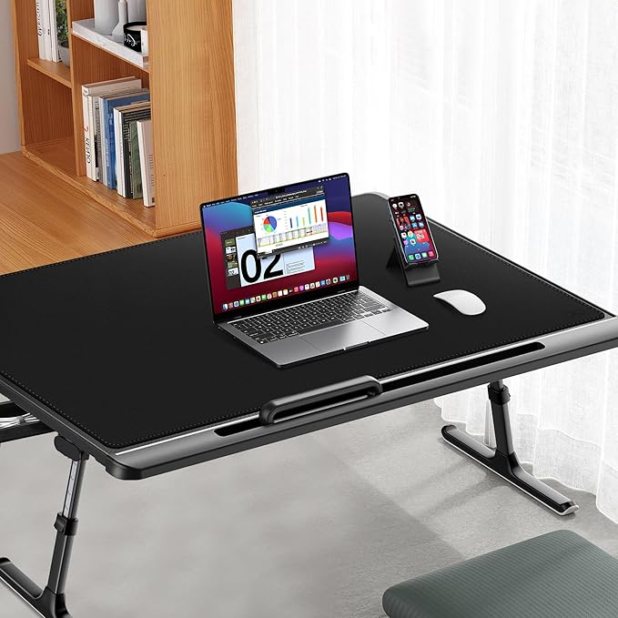 Cacoy 40" x 24" Large Desk Mat, PU Leather Desk Matt for Desktop, Leather Desk Pad Blotter, Computer Keyboard Mouse Mat, Waterproof Desk Protector Mat, Extended Large Mousepad for Office & Home, Black | Desk Pads Blotters - TrueDesk