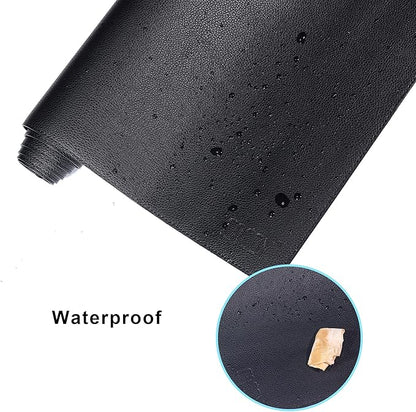 Cacoy 55" x 31.5" PU Leather Desk Mat, Oversized Waterproof Desk Pad Protector, XXL Large Gaming Mouse Pad & Keyboard Cover, Dual - Side Office Desk Blotter Mat for Computer, Home & Work (Black) | Desk Pads Blotters - TrueDesk