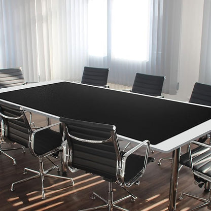 Cacoy 74.8" x 35.4" Leather Desk Mat, Office Conference Table Mat, Huge Gaming Mousepad, Waterproof Meeting Table Desk Pad for Office Conference Room and Home, Black | Desk Pads Blotters - TrueDesk