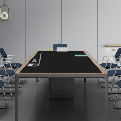 Cacoy Massive 70.8" x 39.4" Leather Desk Mat, Extra Large Office Conference Table Mat, 4XL Full Desk Gaming Mouse Pad, Waterproof PU Leather Computer Desk Pad (Black) | Desk Pads Blotters - TrueDesk