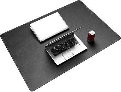 CENNBIE 39.4" x 27.5" Black Leather Desk Mat, Non - Slip Waterproof Extra Wide Desk Pad Protector,Computer Mouse Pad for Office Home | Desk Pads Blotters - TrueDesk