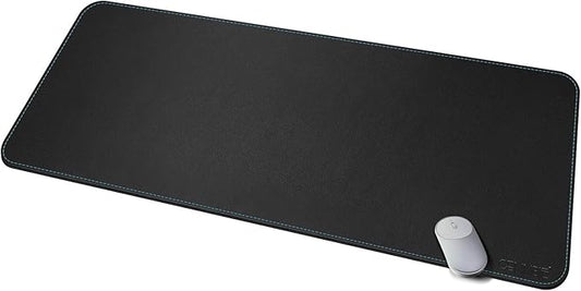 CENNBIE Leather Desk Mat, 59” x 23.6” Extra Large Desk Pad Blotter Protector, Extended Non - Slip Mouse Pad, Waterproof PU Leather Desk Mat on top of desks Large for Office and Home (Black) | Desk Pads Blotters - TrueDesk