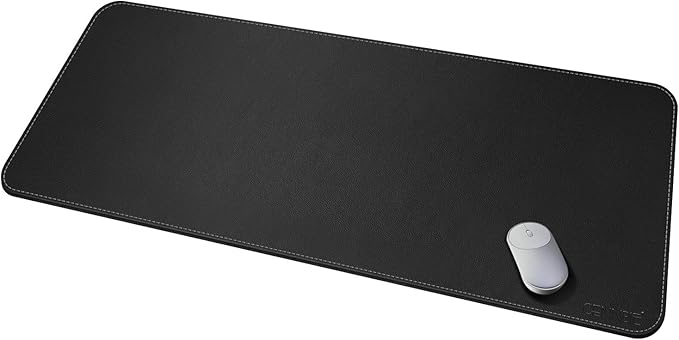 CENNBIE Leather Desk Mat, Extra Large Desk pad, Desk mats on top of desks, 51.2" x 23.6" XXXL Large Mouse Pad for Office and Home (Black) | Desk Pads Blotters - TrueDesk