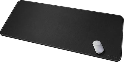 CENNBIE Leather Desk Mat, Extra Large Desk pad, Desk mats on top of desks, 51.2" x 23.6" XXXL Large Mouse Pad for Office and Home (Black) | Desk Pads Blotters - TrueDesk