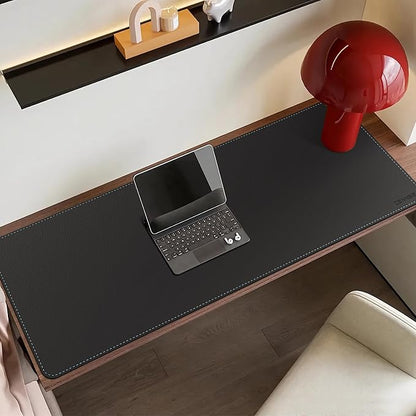 CENNBIE Leather Desk Mat Large, 43.6" x 23.6" Desk Pad Blotter Protector, Extended Non - Slip Mouse Pad, Waterproof PU Leather Large Mouse pad for Desk Office and Home (Black) | Desk Pads Blotters - TrueDesk