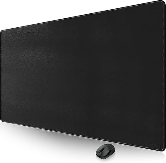 CENNBIE Leather Desk Pad Large, 71" x 27.5" Desk Mat Blotter Protector, Extended Non - Slip Mouse Pad, Waterproof PU Leather Desk mat for Desktop Office and Home (Black) | Desk Pads Blotters - TrueDesk