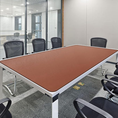 CENNBIE MAX200 78.7" x 39.4" Leather Desk Mat, Extra Large Desk Pad Blotter Protector, Extended Table Pad, Waterproof PU Leather Desk Mat on top of desks Large for Office and Home (Brown) | Desk Pads Blotters - TrueDesk