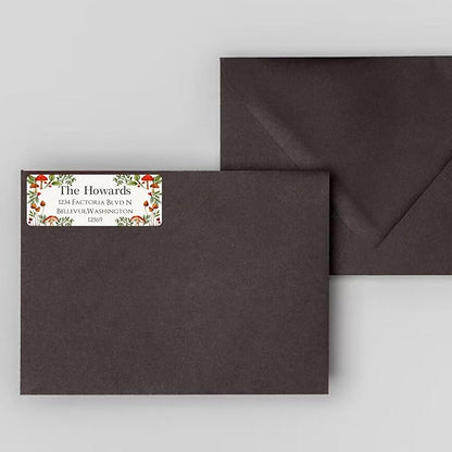Christmas Return Address Labels Personalized - Custom Return Address Labels, Set of 250 - 500 Mailing Labels, Self Adhesive Rectangle Labels for Envelopes | Address Labels - TrueDesk