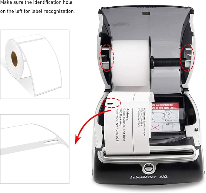 Compatible for DYMO 30256 Direct Thermal Shipping Labels 2 - 5/16" x 4" Perforated LW Large Mailing Address for Labelwriter 450, 450 Turbo, 4XL Printers - 10 Rolls/3000 Labels [NOT FIT 550 & 5XL] | All - Purpose Labels - TrueDesk