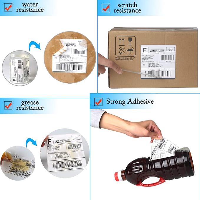 Compatible for DYMO 30256 Direct Thermal Shipping Labels 2 - 5/16" x 4" Perforated LW Large Mailing Address for Labelwriter 450, 450 Turbo, 4XL Printers - 10 Rolls/3000 Labels [NOT FIT 550 & 5XL] | All - Purpose Labels - TrueDesk