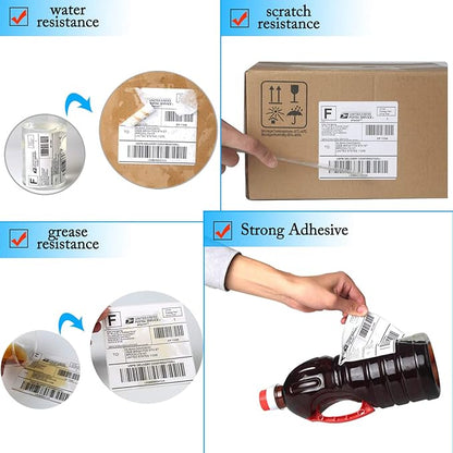 Compatible for DYMO 30256 Direct Thermal Shipping Labels 2 - 5/16" x 4" Perforated LW Large Mailing Address for Labelwriter 450, 450 Turbo, 4XL Printers - 10 Rolls/3000 Labels [NOT FIT 550 & 5XL] | All - Purpose Labels - TrueDesk
