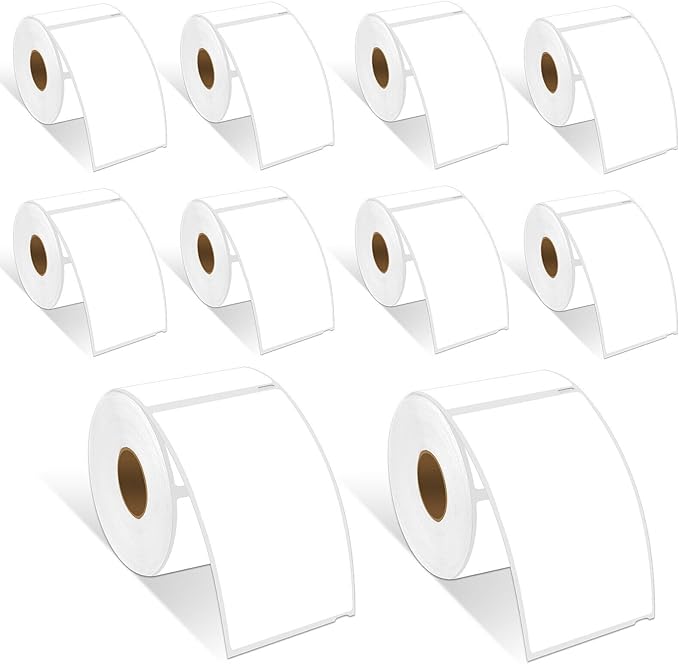 Compatible for DYMO 30256 Direct Thermal Shipping Labels 2 - 5/16" x 4" Perforated LW Large Mailing Address for Labelwriter 450, 450 Turbo, 4XL Printers - 10 Rolls/3000 Labels [NOT FIT 550 & 5XL] | All - Purpose Labels - TrueDesk