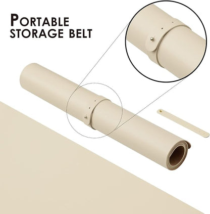 Cork Desk Mat - Dual - Sided Desk Pad for Office and Home - Desk Organization and Accessories - Ideal for Large Mouse Pad and Desk Mats on Top of Desks(Beige,36"x 17") | Desk Pads Blotters - TrueDesk