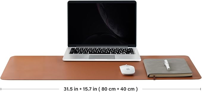 Cork Desk Mat - Dual - Sided Desk Pad for Office and Home - Desk Organization and Accessories - Ideal for Large Mouse Pad and Desk Mats on Top of Desks(Brown,80cmx 40cm) | Desk Pads Blotters - TrueDesk