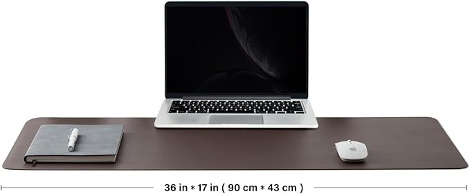 Cork Desk Mat - Dual - Sided Desk Pad for Office and Home - Desk Organization and Accessories - Ideal for Large Mouse Pad and Desk Mats on Top of Desks(Coffee,36"x 17") | Mouse Pads - TrueDesk