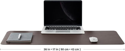 Cork Desk Mat - Dual - Sided Desk Pad for Office and Home - Desk Organization and Accessories - Ideal for Large Mouse Pad and Desk Mats on Top of Desks(Coffee,36"x 17") | Mouse Pads - TrueDesk