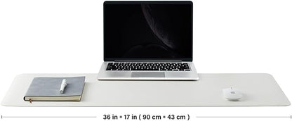 Cork Desk Mat - Dual - Sided Desk Pad for Office and Home - Desk Organization and Accessories - Ideal for Large Mouse Pad and Desk Mats on Top of Desks(White,90cmx 43cm) | Mouse Pads - TrueDesk