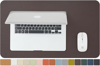 Cork Desk Mat - Small Dual - Sided Desk Pad for Office and Home - Desk Organization and Accessories - Ideal for Large Mouse Pad and Small Desk Mats on Top of Desks(Coffee,23.6"x 13.8") | Desk Pads Blotters - TrueDesk