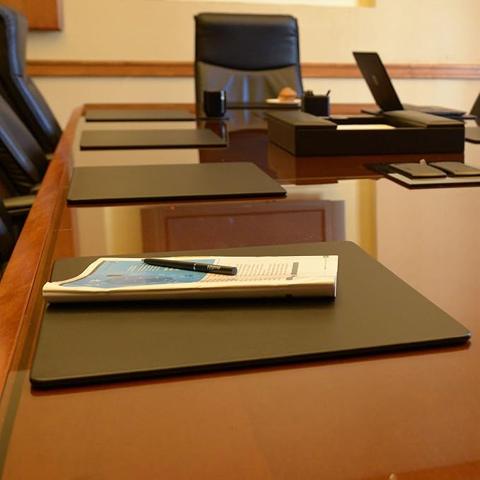 Dacasso Leatherette Conference Pads | Desk Pads Blotters - TrueDesk