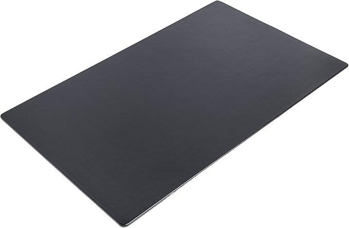 Dacasso Pad Without Side Rails Luxury Leather Blotter for Writing - Executive Desk Surface Protector, 30” x 19”, Black | Desk Pads Blotters - TrueDesk