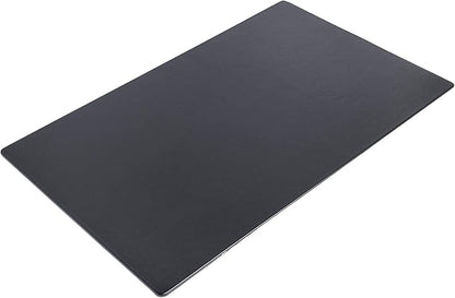 Dacasso Pad Without Side Rails Luxury Leather Blotter for Writing - Executive Desk Surface Protector, 30” x 19”, Black | Desk Pads Blotters - TrueDesk