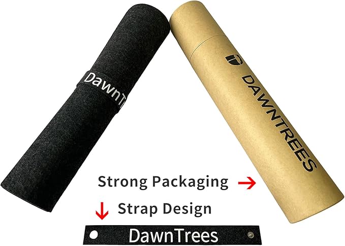 DAWNTREES Non - Slip Felt Desk Mat,36 x 15.8 Inches Large Desk Pad Protector,Office Computer Desk Mat for Full Keyboard and Mouse Pad | Mouse Pads - TrueDesk