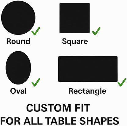Dependable Industries inc. Essentials Felt Back Vinyl Table Pad – Cut - to - Fit Waterproof Table Protector with Flannel Backing – Heat - Resistant Dining Table Cover, 52" x 108" | Table Pads - TrueDesk