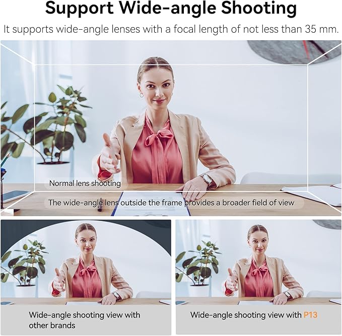 Desview P13 Portable Teleprompter for Camera Compatible with 12.9" Tablets Wireless Remote Control Foldable Sun Hood Lightweight (1.7kg) for Video Recording Vlogging Live Streaming | Teleprompters - TrueDesk