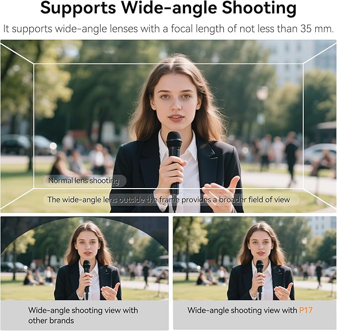 Desview P17 Portable Teleprompter for Camera Video Recording, Foldable Auto - Scrolling Prompter with Wireless Remote Sunshade & Tripod Mount Compatible with iPhone Android Tablet | Teleprompters - TrueDesk