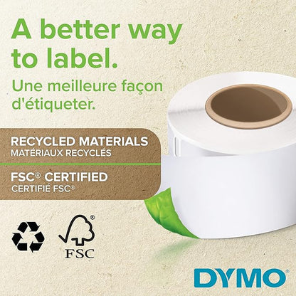 DYMO Authentic LabelWriter Large Shipping Labels/Name Badges | 54 mm x 101 mm | Self - Adhesive | Roll of 220 Easy - Peel Labels | for LabelWriter Label Makers | Made in Europe | Address Labels - TrueDesk